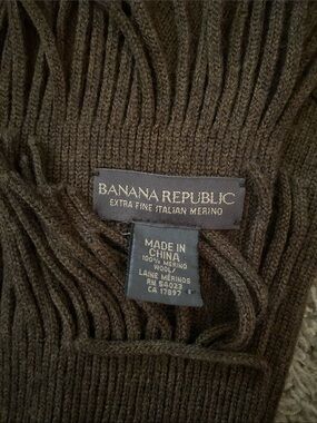 Banana Republic Italian Merino Wool Scarf - Brown
